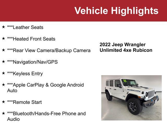 used 2022 Jeep Wrangler Unlimited 4xe car, priced at $35,000