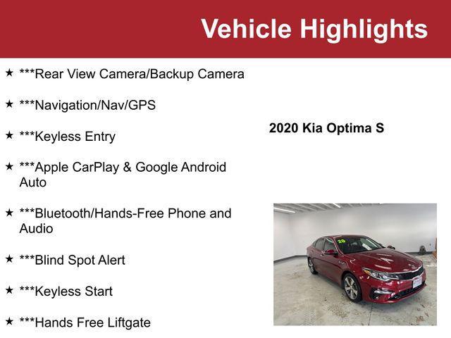 used 2020 Kia Optima car, priced at $15,000