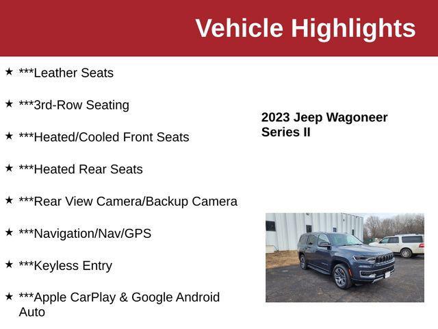 used 2023 Jeep Wagoneer car, priced at $60,000
