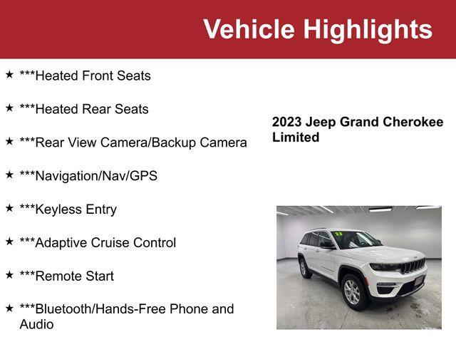 used 2023 Jeep Grand Cherokee car, priced at $33,000