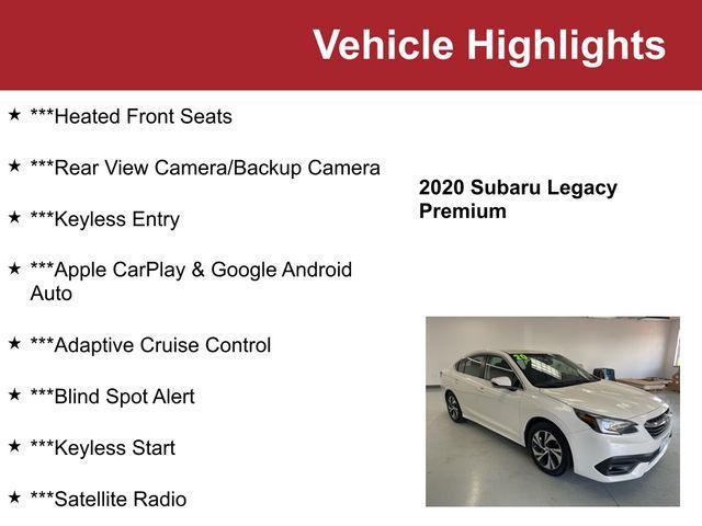 used 2020 Subaru Legacy car, priced at $17,000