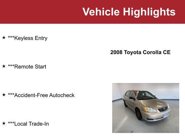 used 2008 Toyota Corolla car, priced at $5,500