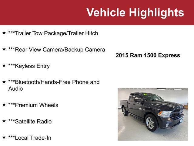 used 2015 Ram 1500 car, priced at $9,750