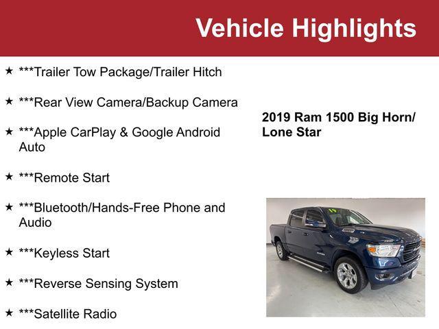 used 2019 Ram 1500 car, priced at $29,500