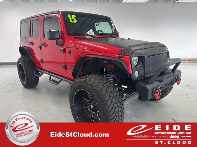 used 2015 Jeep Wrangler Unlimited car, priced at $17,000