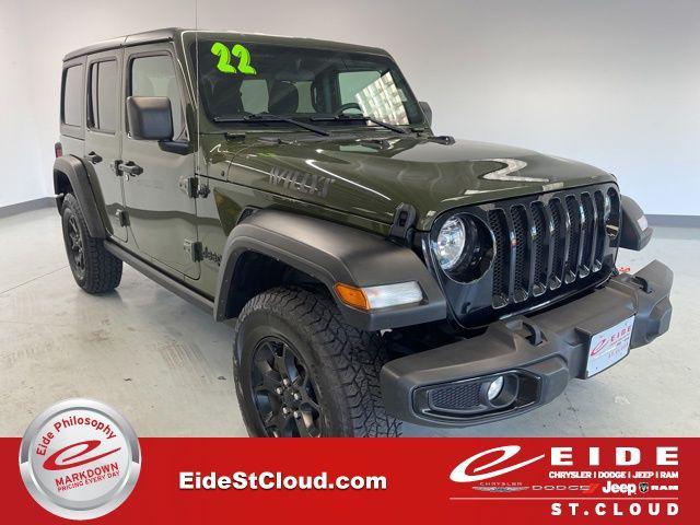 used 2022 Jeep Wrangler Unlimited car, priced at $30,000