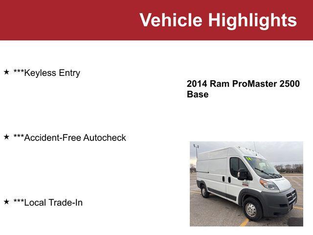 used 2014 Ram ProMaster 2500 car, priced at $13,000