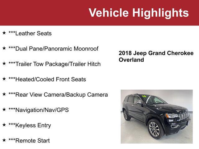 used 2018 Jeep Grand Cherokee car, priced at $17,000
