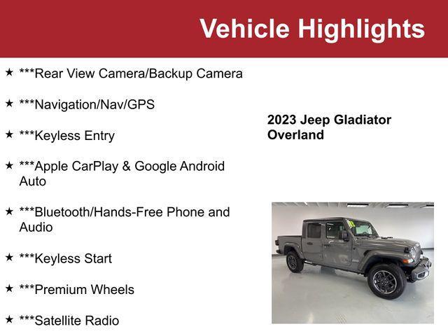 used 2023 Jeep Gladiator car, priced at $28,500