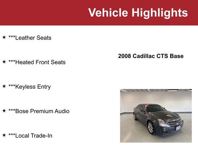 used 2008 Cadillac CTS car, priced at $5,000