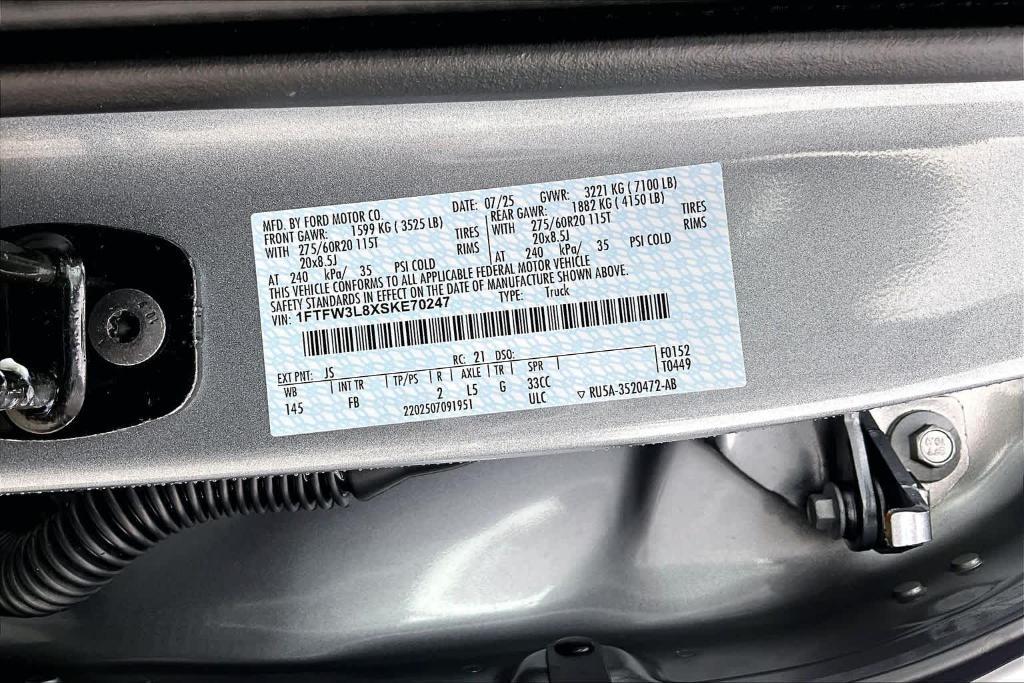 new 2025 Ford F-150 car, priced at $61,521