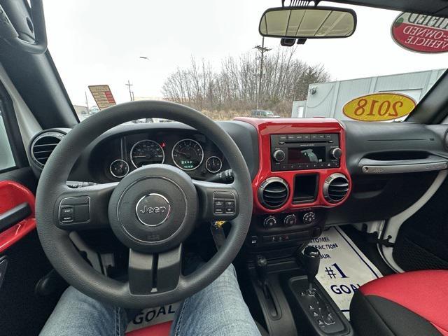 used 2018 Jeep Wrangler JK Unlimited car, priced at $23,491