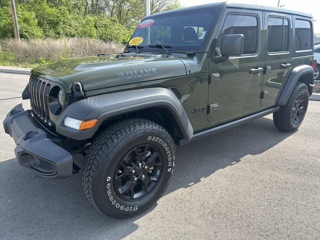 used 2021 Jeep Wrangler Unlimited car, priced at $25,599