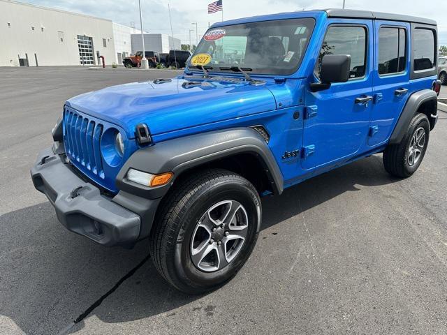 used 2021 Jeep Wrangler Unlimited car, priced at $32,499