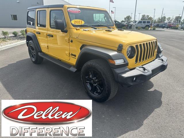 used 2021 Jeep Wrangler Unlimited car, priced at $33,593