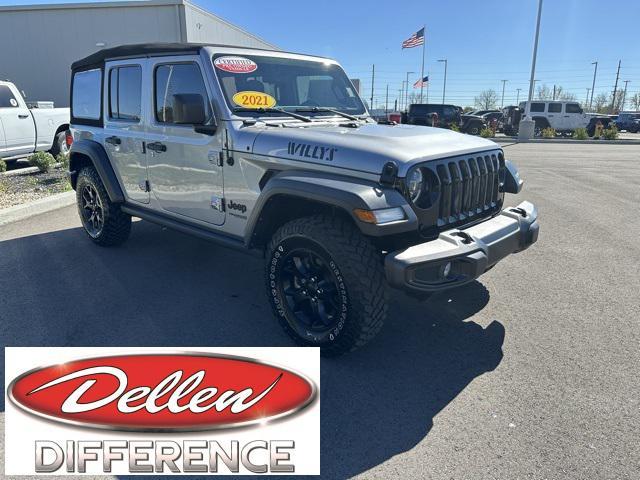 used 2021 Jeep Wrangler car, priced at $33,199