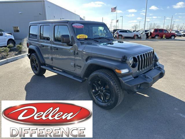 used 2021 Jeep Wrangler Unlimited car, priced at $32,991