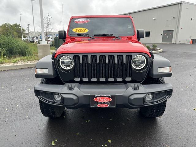 used 2021 Jeep Wrangler car, priced at $33,000