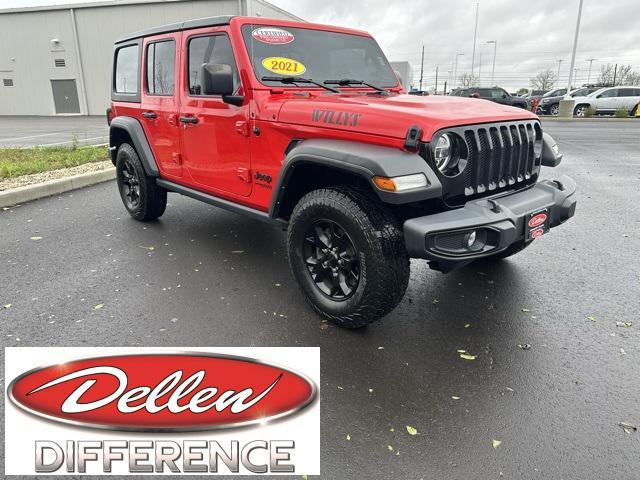 used 2021 Jeep Wrangler car, priced at $33,000