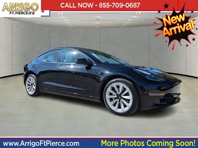 used 2022 Tesla Model 3 car, priced at $27,991