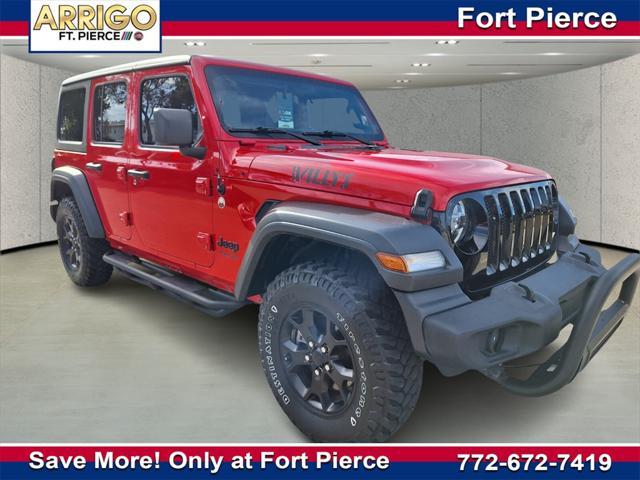 used 2020 Jeep Wrangler Unlimited car, priced at $31,181