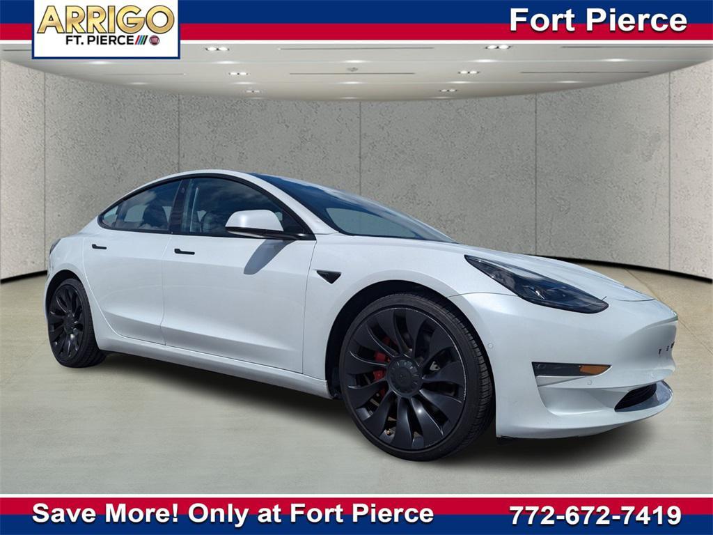 used 2022 Tesla Model 3 car, priced at $25,991
