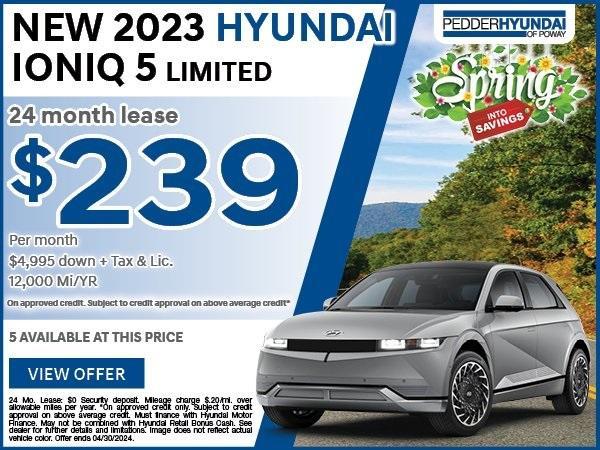 new 2023 Hyundai IONIQ 5 car, priced at $45,820