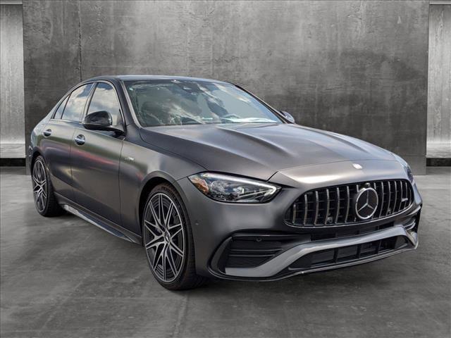 new 2024 Mercedes-Benz AMG C 43 car, priced at $77,900