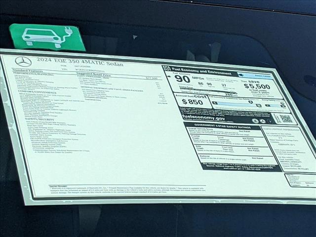 used 2024 Mercedes-Benz EQE 350 car, priced at $58,977