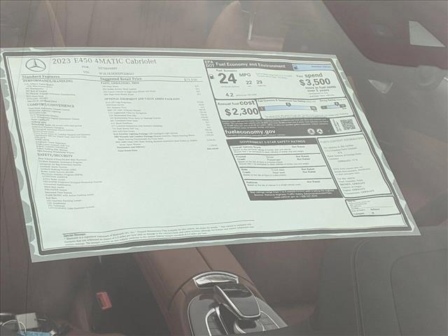 used 2023 Mercedes-Benz E-Class car, priced at $88,560