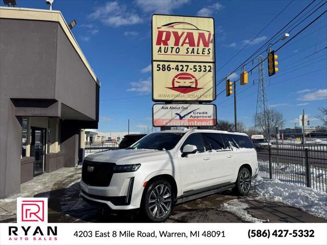 used 2022 Cadillac Escalade ESV car, priced at $72,905