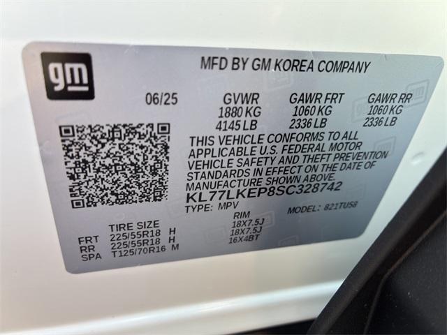 new 2025 Chevrolet Trax car, priced at $25,585
