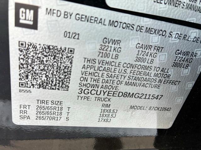 used 2021 Chevrolet Silverado 1500 car, priced at $35,000