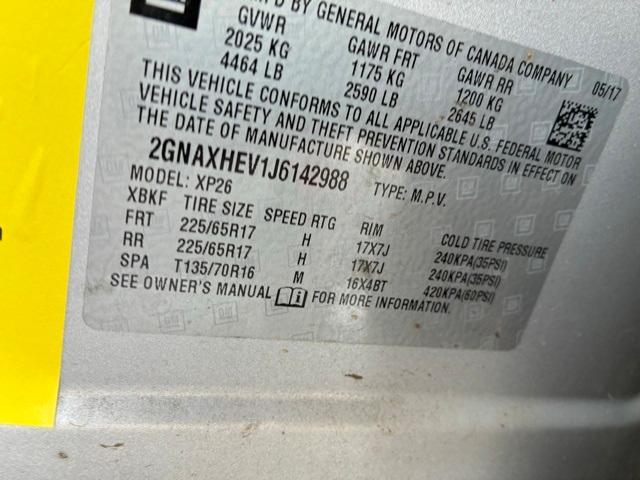 used 2018 Chevrolet Equinox car, priced at $12,900