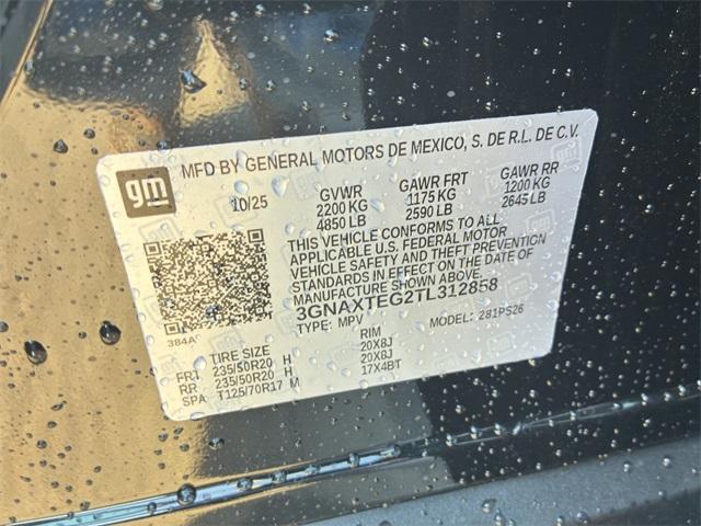 new 2026 Chevrolet Equinox car, priced at $38,340