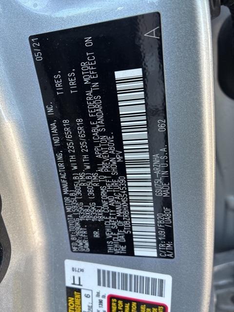 used 2021 Toyota Highlander car, priced at $24,000