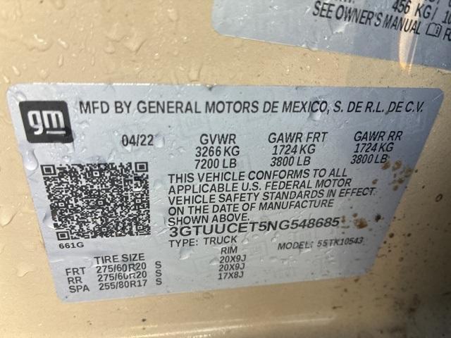 used 2022 GMC Sierra 1500 car, priced at $42,000