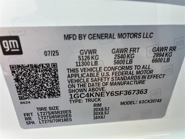 new 2025 Chevrolet Silverado 2500 car, priced at $68,960