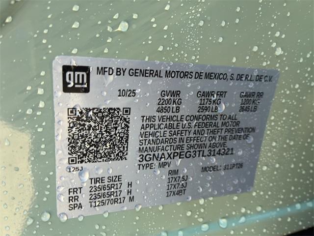 new 2026 Chevrolet Equinox car, priced at $35,630