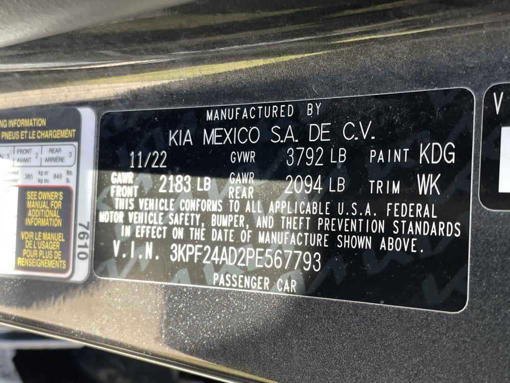 used 2023 Kia Forte car, priced at $18,085