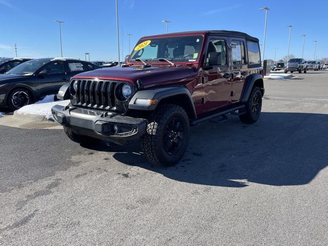 used 2021 Jeep Wrangler Unlimited car, priced at $29,171