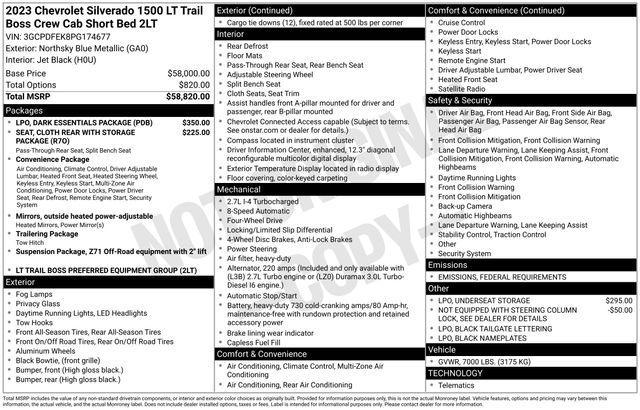 used 2023 Chevrolet Silverado 1500 car