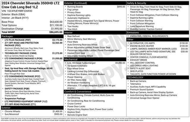 used 2024 Chevrolet Silverado 3500 car, priced at $64,883