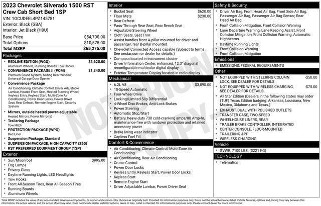 used 2023 Chevrolet Silverado 1500 car, priced at $49,320