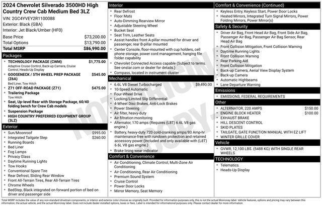 used 2024 Chevrolet Silverado 3500 car, priced at $67,920