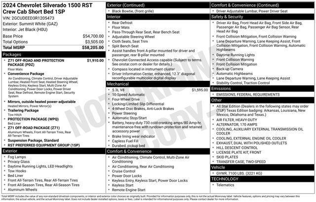 used 2024 Chevrolet Silverado 1500 car, priced at $49,950