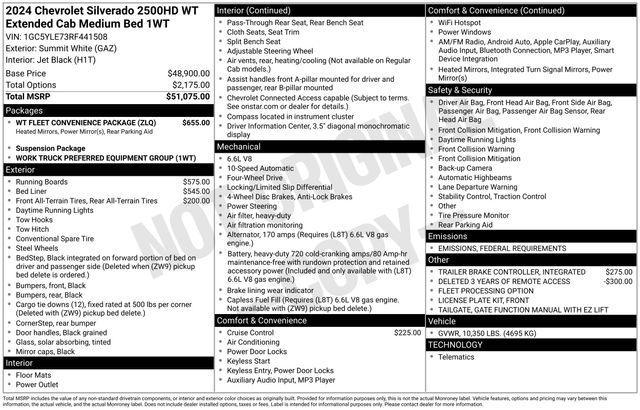 new 2024 Chevrolet Silverado 2500 car, priced at $49,702