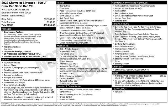 used 2023 Chevrolet Silverado 1500 car, priced at $37,900