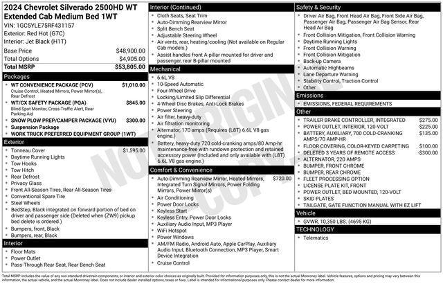 new 2024 Chevrolet Silverado 2500 car, priced at $51,919