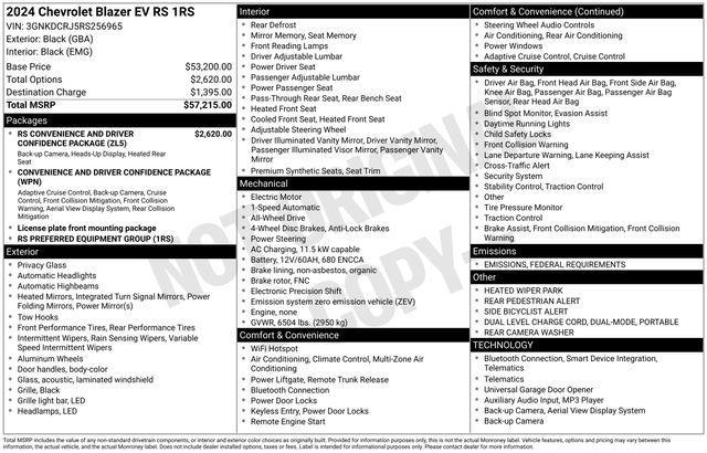 used 2024 Chevrolet Blazer EV car, priced at $28,490